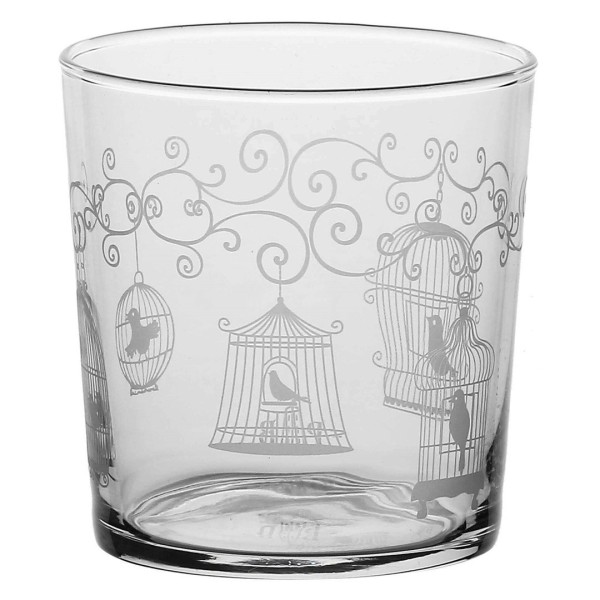 Набір із 6 склянок LA PORCELLANA BIANCA BABILA з товстим дном для вольєра 350 мл