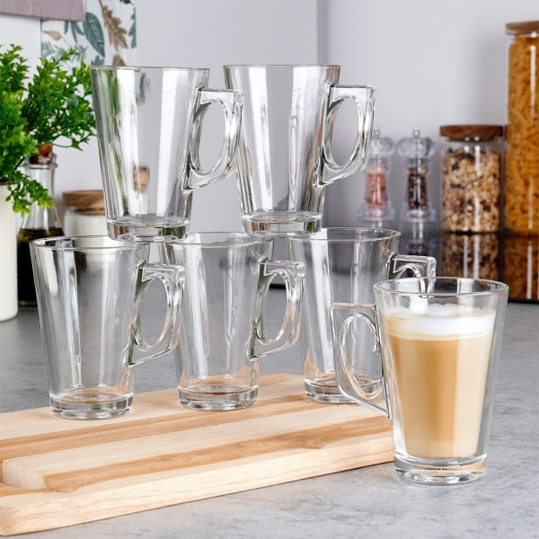 Zestaw szklanek do kawy latte macchiato VILDE 139614 (6 szt., 255 ml)