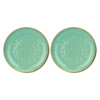 ROSE&TULIPANI CONCERTO VERDE ACQUA Набір 2 круглих блюда 32 см