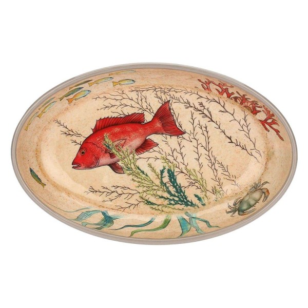 Zestaw półmisków Rose&Tulipani SEA LIFE (2 szt., melamina 24 x 15 cm)