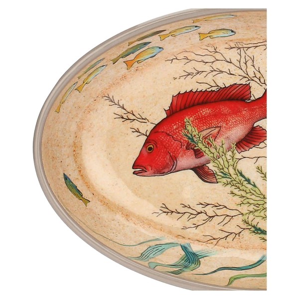 Zestaw półmisków Rose&Tulipani SEA LIFE (2 szt., melamina 24 x 15 cm)