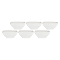 LA PORCELLANA BIANCA FLORENTINA Набір 6 глибоких квадратних мисок 11см