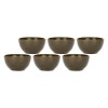 Zestaw misek na owoce Rose&Tulipani CONCERTO GRIGIO TORTORA (6 szt., 11 cm)