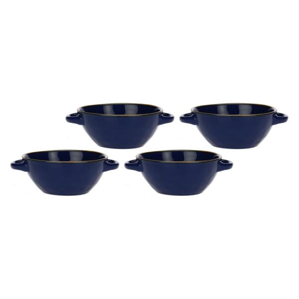 Zestaw misek do zupy Rose&Tulipani CONCERTO BLU COBALTO (4 szt., 600 ml)