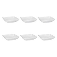 LA PORCELLANA BIANCA FLORENTINA Набір 6 неглибоких квадратних мисок 22 см