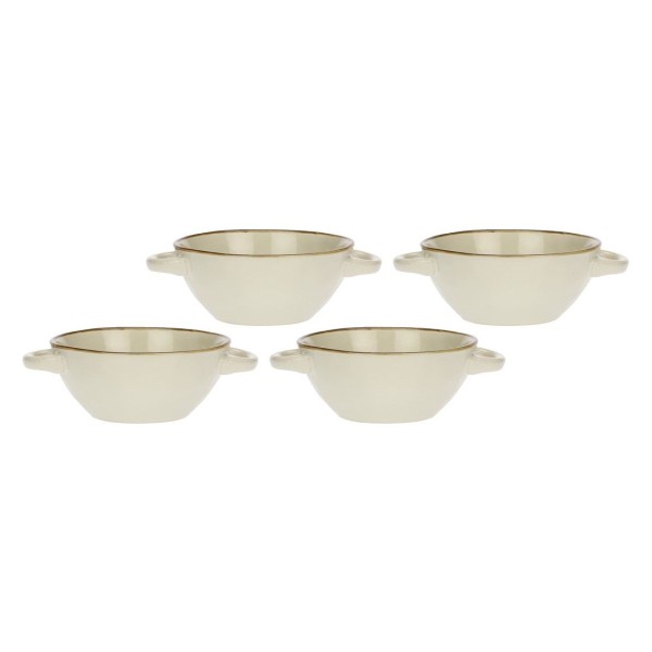 ROSE&TULIPANI CONCERTO AVORIO Набір 4 миски для супу 600 мл