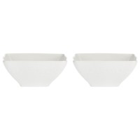 LA PORCELLANA BIANCA FLORENTINA Набір 2 глибоких квадратних миски 22см