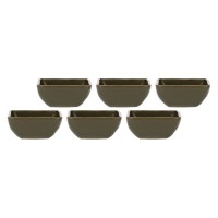 ROSE&TULIPANI CONCERTO GRIGIO TORTORA Набір 6 квадратних чаш 8 см