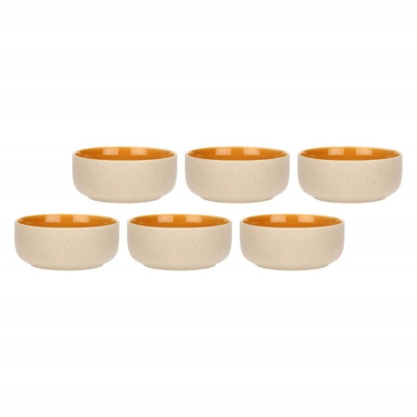 ROSE&TULIPANI ARPEGGIO Набір 6 помаранчевих мисок 14,5 см