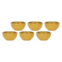 ROSE&TULIPANI CONCERTO OCRA Набір із 6 круглих чаш 7 см