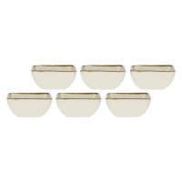 Zestaw 6 miseczek Rose&Tulipani CONCERTO AVORIO (8 cm)