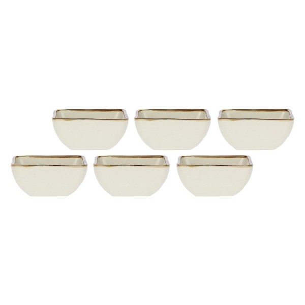 ROSE&TULIPANI CONCERTO AVORIO Набір 6 квадратних чаш 8 см