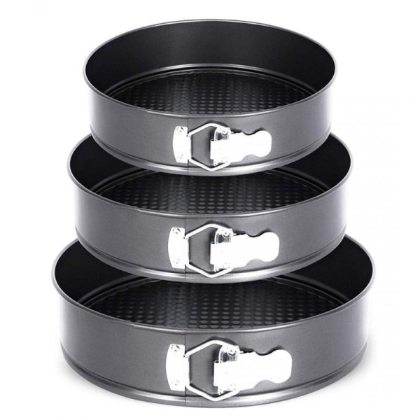 Zestaw tortownic ELITEHOFF E-8013 (3 szt. 24/26/28 cm)