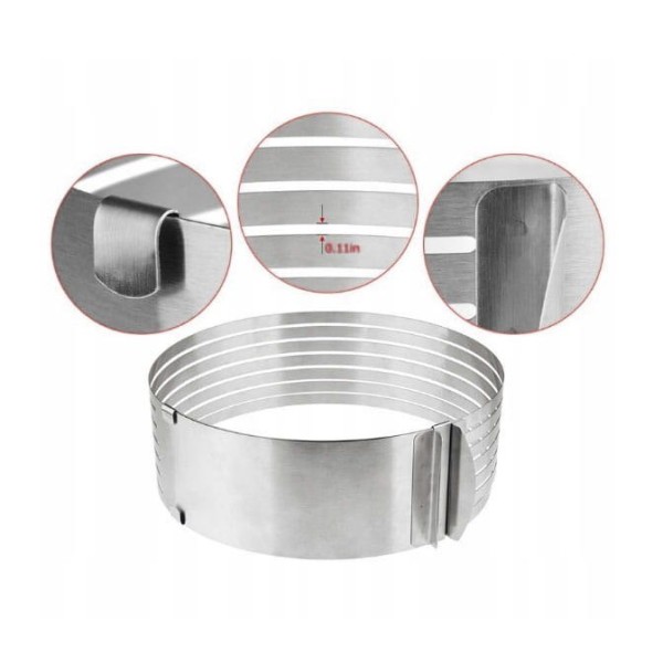 Obręcz do tortów Kinghoff KH-1474 (24–30 cm)