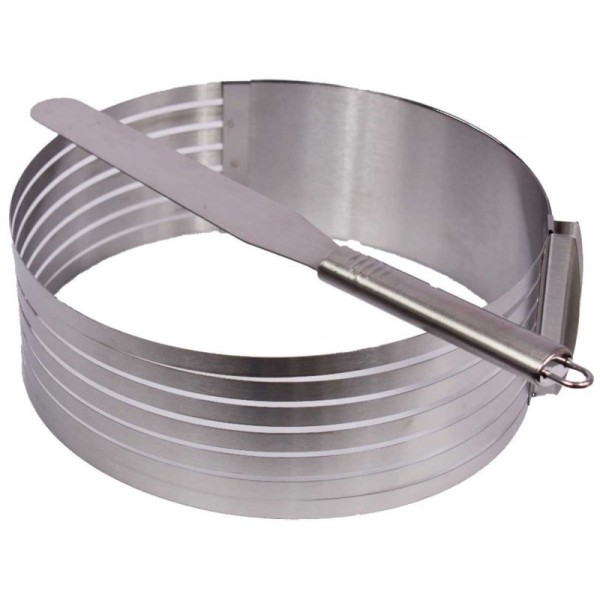 РЕГУЛЬОВАНА ФОРМА ДЛЯ ВИПІКАННЯ ТОРТА З НОЖЕМ ДЛЯ НАРІЗАННЯ БІСКВІТІВ 1161