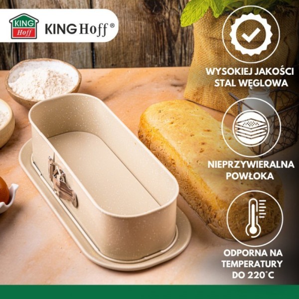 ХЛІБОПЕКАРСЬКА ФОРМУВАЛЬНА МАШИНА 34,5x15,5 см KINGHOFF KH-1976