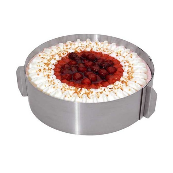 Obręcz do tortów Kinghoff KH-4614 (regulowana 16–30 cm)