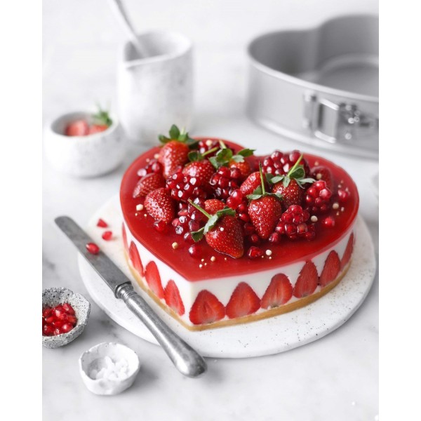 Tortownica w kształcie serca Patisse SILVER-TOP (20 cm)