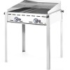 Газовий гриль Green Fire, 2 конфорки, 11,6 кВт, з кришкою та полицею - Hendi 149508