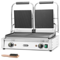 Grill kontaktowy ryflowany Hendi 263709 (3600 w)