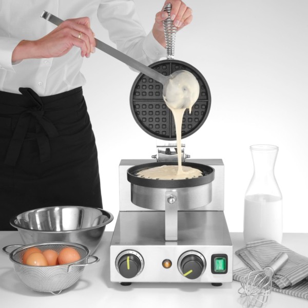 Gofrownica pojedyncza do gofrów belgijskich Hendi 212172 (średnica 190 mm)