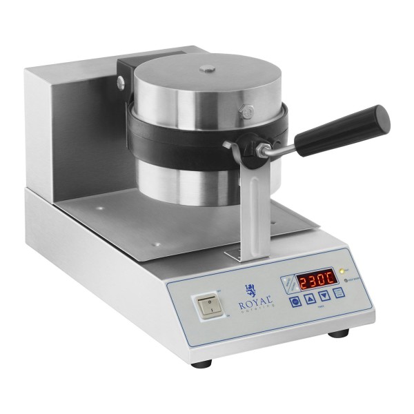 Gofrownica obrotowa do gofrów okrągłych Royal Catering RCWM-1300-RE (śr. 18 cm)