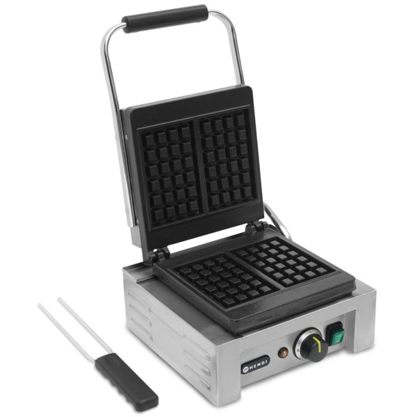 Професійна вафельниця для 2 прямокутних вафель 1,5 кВт - Hendi 212103