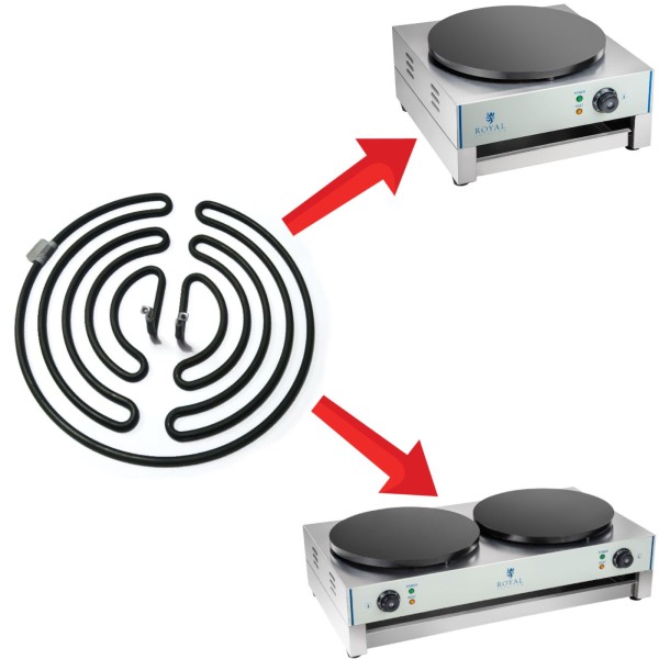 Нагрівач для млинниці, діаметр 40 см, Royal Catering 3000 Вт 230 В