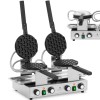 Gofrownica bąbelkowa podwójna Royal Catering TEFLON (2 x 1400 W)