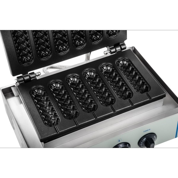 Gofrownica do gofrów na patyku i corn dogów Royal Catering TEFLON (teflonowa)