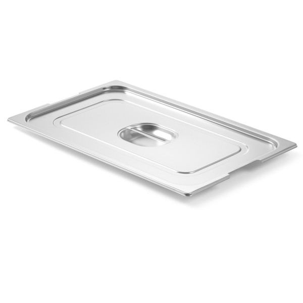 Кришка для контейнера GN Profi Line з вирізом для ручок GN1/1 530x325 мм з нержавіючої сталі - Hendi 804209