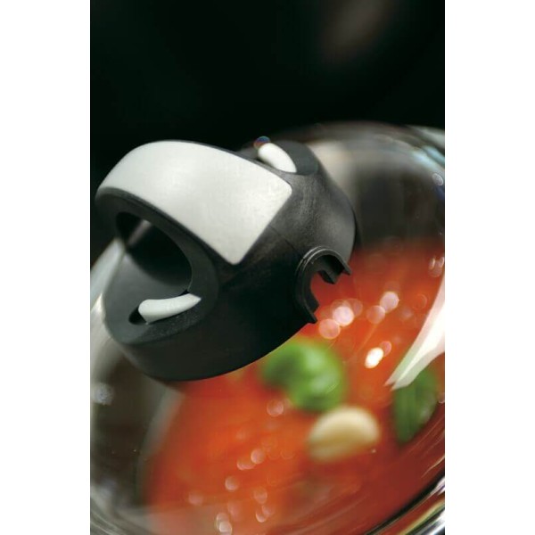 Скляна кришка BALLARINI з контролем пари 26 см