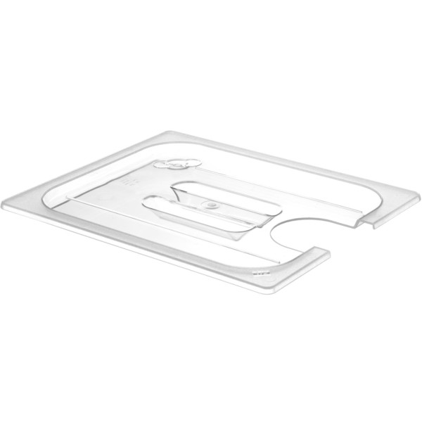 Pokrywka do pojemników gastronomicznych Hendi 864234 (poliwęglan, GN 1/2, wycięcie na sous-vide)