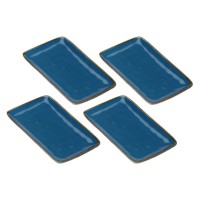 Zestaw tac serwisowych Rose&Tulipani CONCERTO BLU AVIO (4 szt., 20×13 cm)