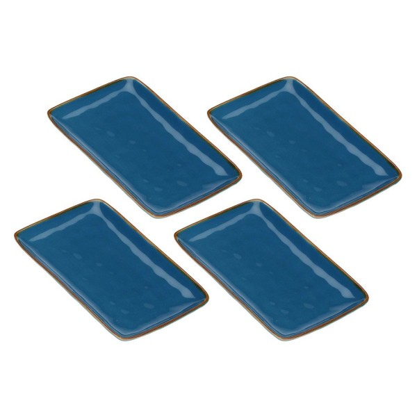 Zestaw tac serwisowych Rose&Tulipani CONCERTO BLU AVIO (4 szt., 20×13 cm)