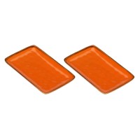 Zestaw tac serwisowych Rose&Tulipani CONCERTO ARANCIONE (2 szt., 27×19 cm)