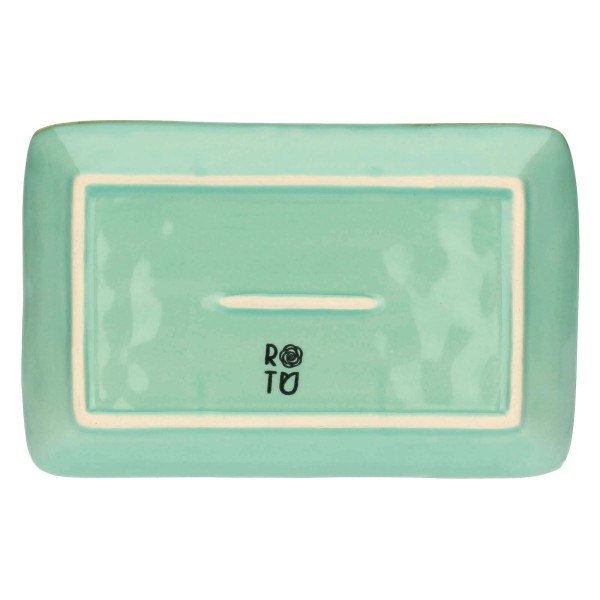 Zestaw tac serwisowych Rose&Tulipani CONCERTO VERDE ACQUA (4 szt., 20 x 13 cm)