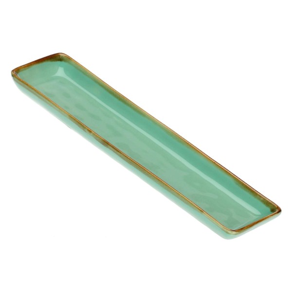 Zestaw tac serwisowych Rose&Tulipani CONCERTO VERDE ACQUA (4 szt., 32×8 cm)