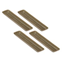 ROSE&TULIPANI CONCERTO GRIGIO TORTORA Набір з 4 прямокутних підносів 32 х 8 см