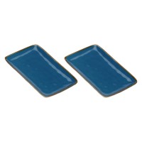 Zestaw tac serwisowych Rose&Tulipani CONCERTO BLU AVIO (2 szt., 27 x 19 cm)