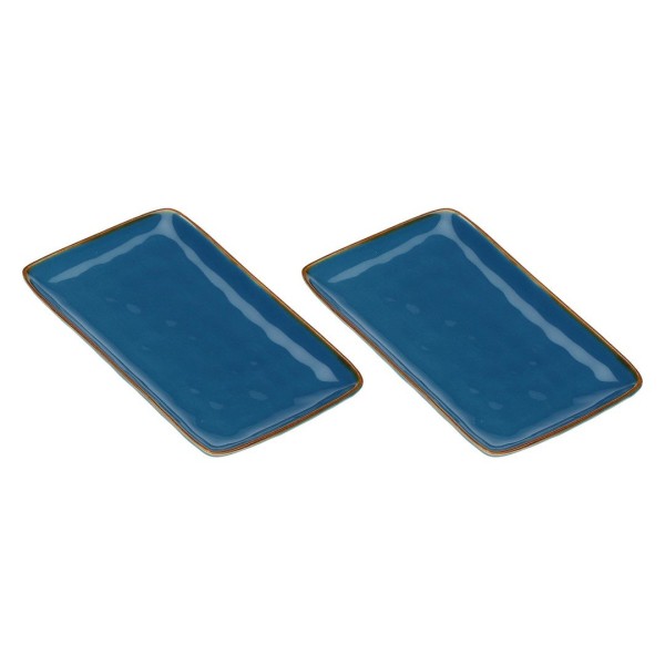 Zestaw tac serwisowych Rose&Tulipani CONCERTO BLU AVIO (2 szt., 27 x 19 cm)