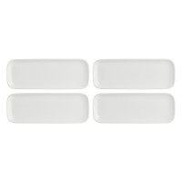 zestaw tac serwisowych La Porcellana Bianca ESSENZIALE NEW AGE (4 szt., 30 x 11 cm)