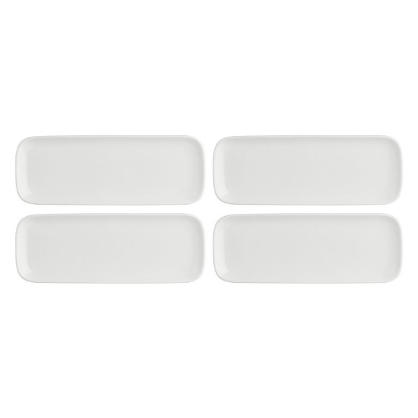 zestaw tac serwisowych La Porcellana Bianca ESSENZIALE NEW AGE (4 szt., 30 x 11 cm)