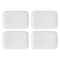 Zestaw tac serwisowych La Porcellana Bianca ESSENZIALE NEW AGE (4 szt., 22 x 15 cm)