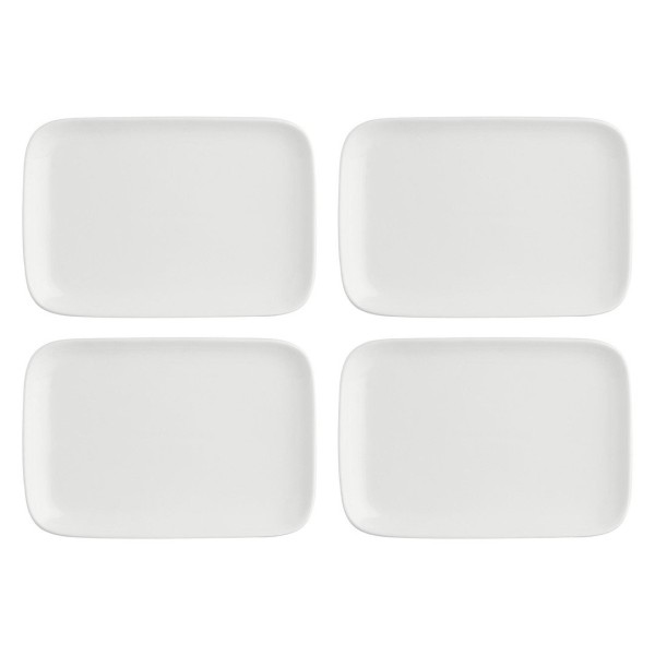 Zestaw tac serwisowych La Porcellana Bianca ESSENZIALE NEW AGE (4 szt., 22 x 15 cm)