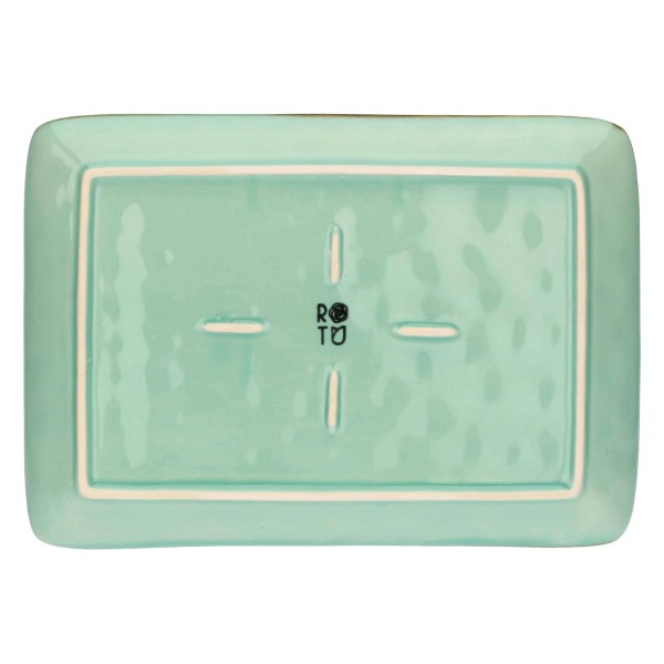 ROSE&TULIPANI CONCERTO VERDE ACQUA Набір з 2 прямокутних підносів 27 x 19 см