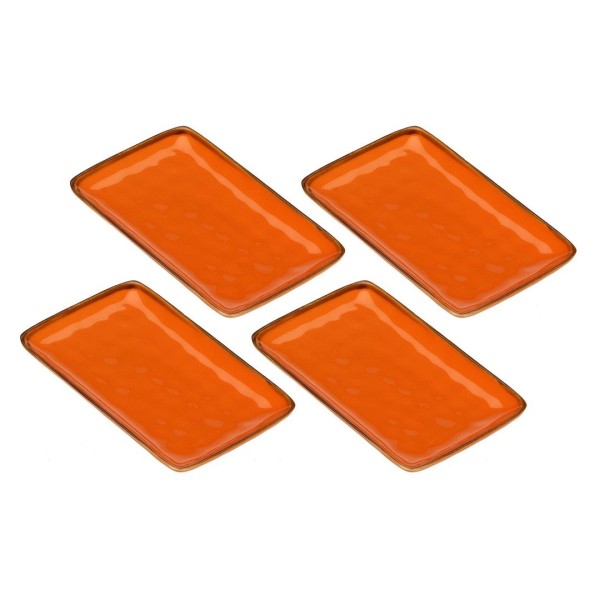 Zestaw tac serwisowych Rose&Tulipani CONCERTO ARANCIONE (4 szt., 20×13 cm)