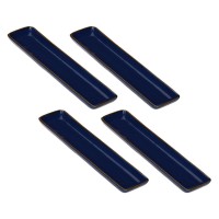 ROSE&TULIPANI CONCERTO BLU COBALTO Набір з 4 прямокутних підносів 32 х 8 см