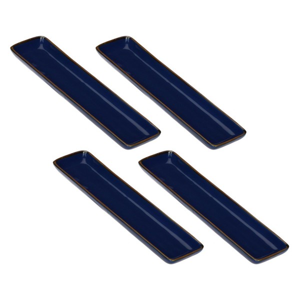 Zestaw tac serwisowych Rose&Tulipani CONCERTO BLU COBALTO (4 szt., 32 x 8 cm)