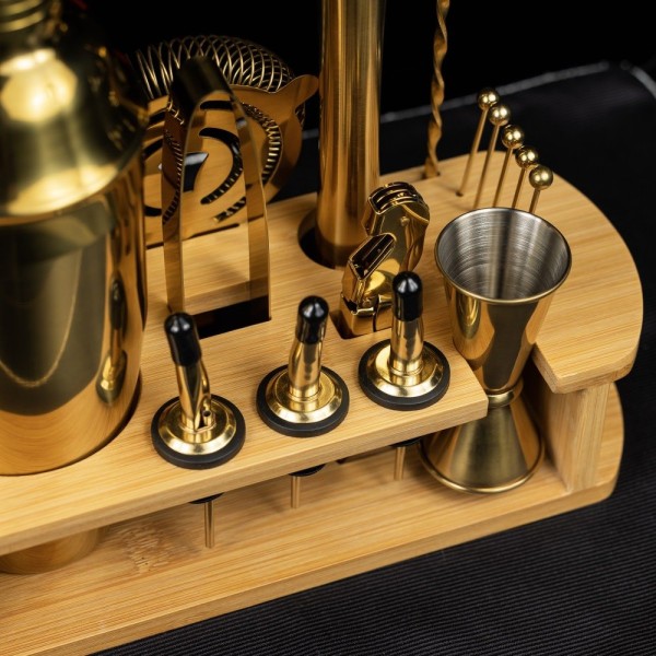 БАРНИЙ НАБІР 16 ПРЕДМЕТІВ ШЕЙКЕР KLAUSBERG KB-7583 ЗОЛОТИЙ